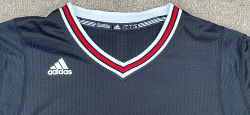 Adidas NBA Chicago Bulls #1 Derrick Rose T-Shirt Jersey Size Large - Picture 3 of 10