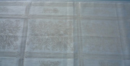 Camino de Mesa Jacquard Paño 50x170 CM Sonido Natural Con Rosenmotiven Y Calado - Picture 6 of 6