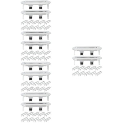12St Ersatz Überlaufabdeckungen Für Spülbecken Waschbeckenzubehör Badzubehör