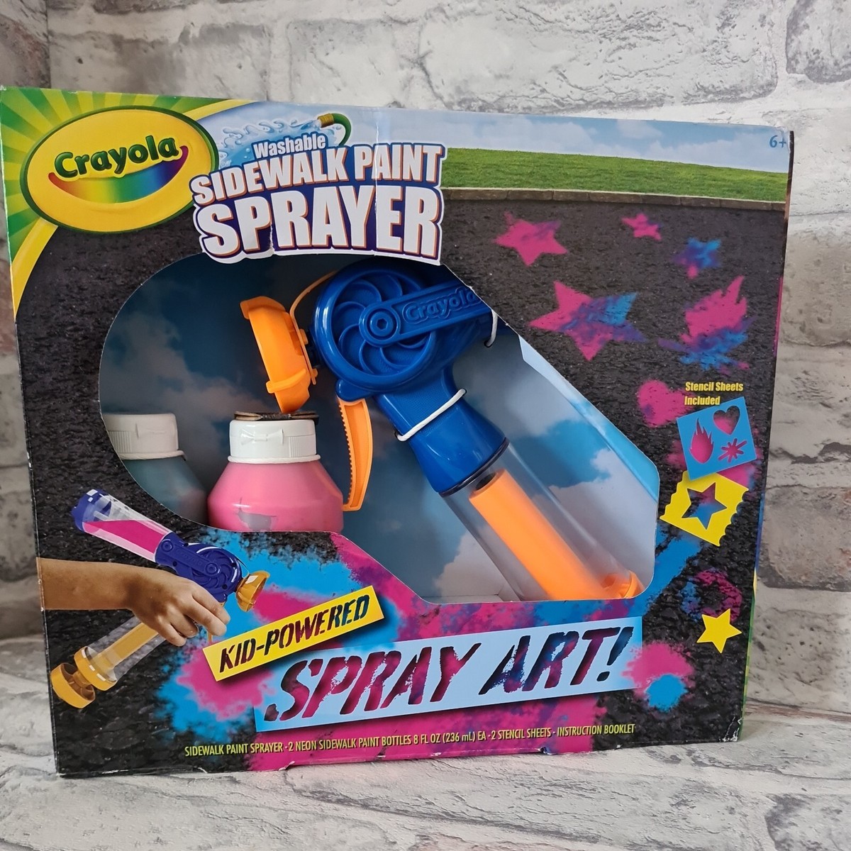 Art Crayola Washable Sidewalk Paint Sprayer Crayola 13534 Washable
