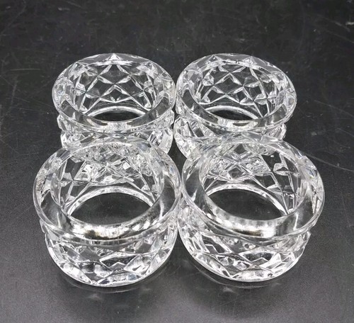 4 Vintage Gorham Bleikristall Fairfax Serviettenringe Set 2" # C529 - Bild 8 von 16