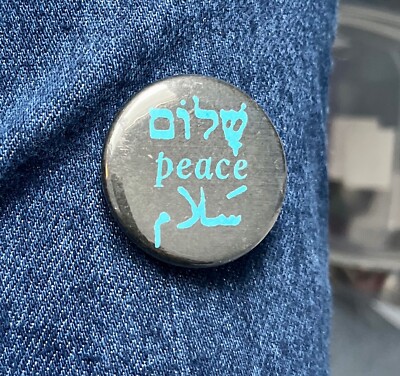 Peace In Another Language Is Still Peace 1 1/2'' Cello Cause Pinback