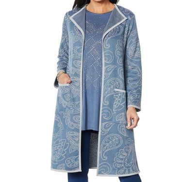 plus size denim duster