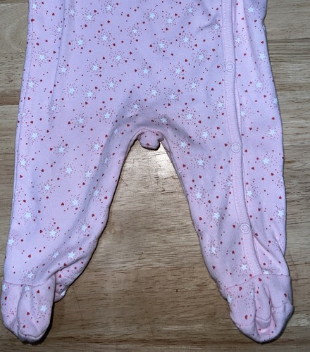 Absorba Girls Footed Sleep And Play Outfit Pink ** Size 3-6 Months ** - Picture 3 of 3