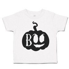 Halloween Toddler T-Shirt Boo Black Design Cotton Bats Boy  Girl Clothes