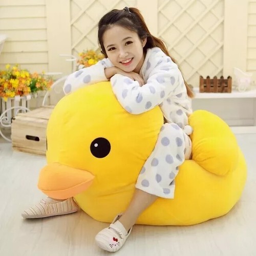 50CM Kawaii Big Yellow Duck Mini Plush Dolls Toy Cute Soft Cartoon Stuffed - Picture 5 of 6