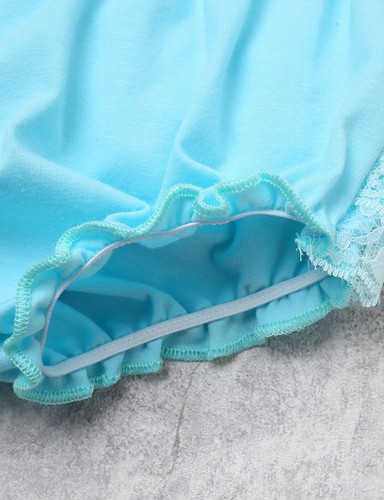 Baby Girls Ruffled Diaper Cover Bloomers Frilly Lace Knicker with Headdress Set - Imagen 42 de 67