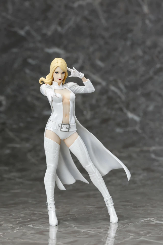 Kotobukiya Emma Frost Variante Blanca ArtFX+ Estatua 1:10 X-MEN SDCC 2016 Limitada Foto 3 de 3