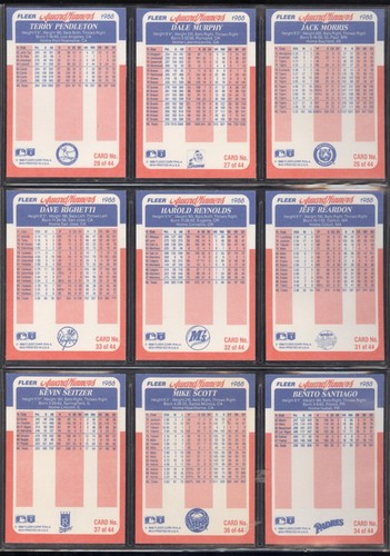Tarjeta de béisbol Fleer Award Winners 1988 ver lista - Imagen 45 de 65