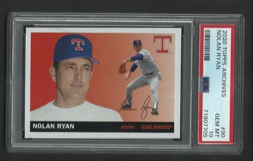 PSA 10 GEM MINT NOLAN RYAN 2020 TOPPS ARCHIVES #90 POP 7