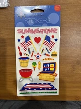 Mrs. Grossman vintage Summertime sticker sheet picnic bbq patriotic 4th Of July