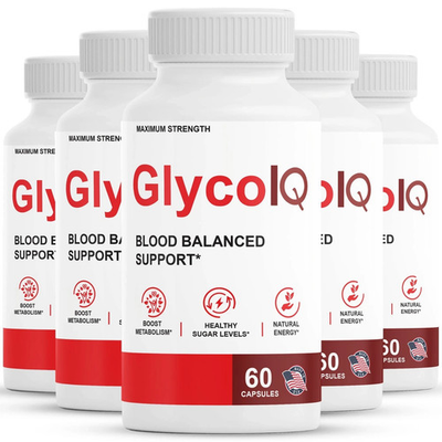 #ad #ad 5 Pack Glyco IQ Advanced Blood Health Support Supplement GlycoIQ 60 Capsules $56.99