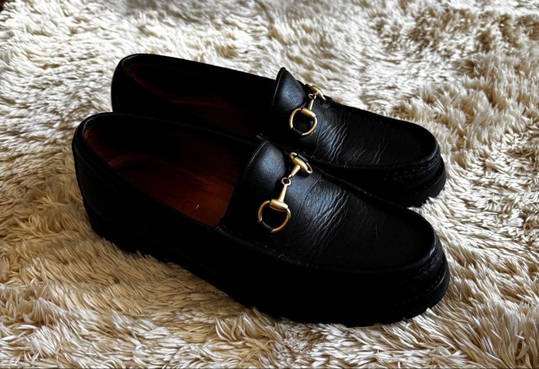 GUCCI Women's Loafers Horsebit Leather Black EU36.5/US6.5 120226c thumbnail 19