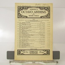 I Want My Life to Tell Sheet Music Mixed Voices Lorenz 1943 Piano Choir