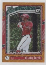 2024 Panini Donruss Optic Rated Prospects Orange Velocity Prizm Elijah Green a1b