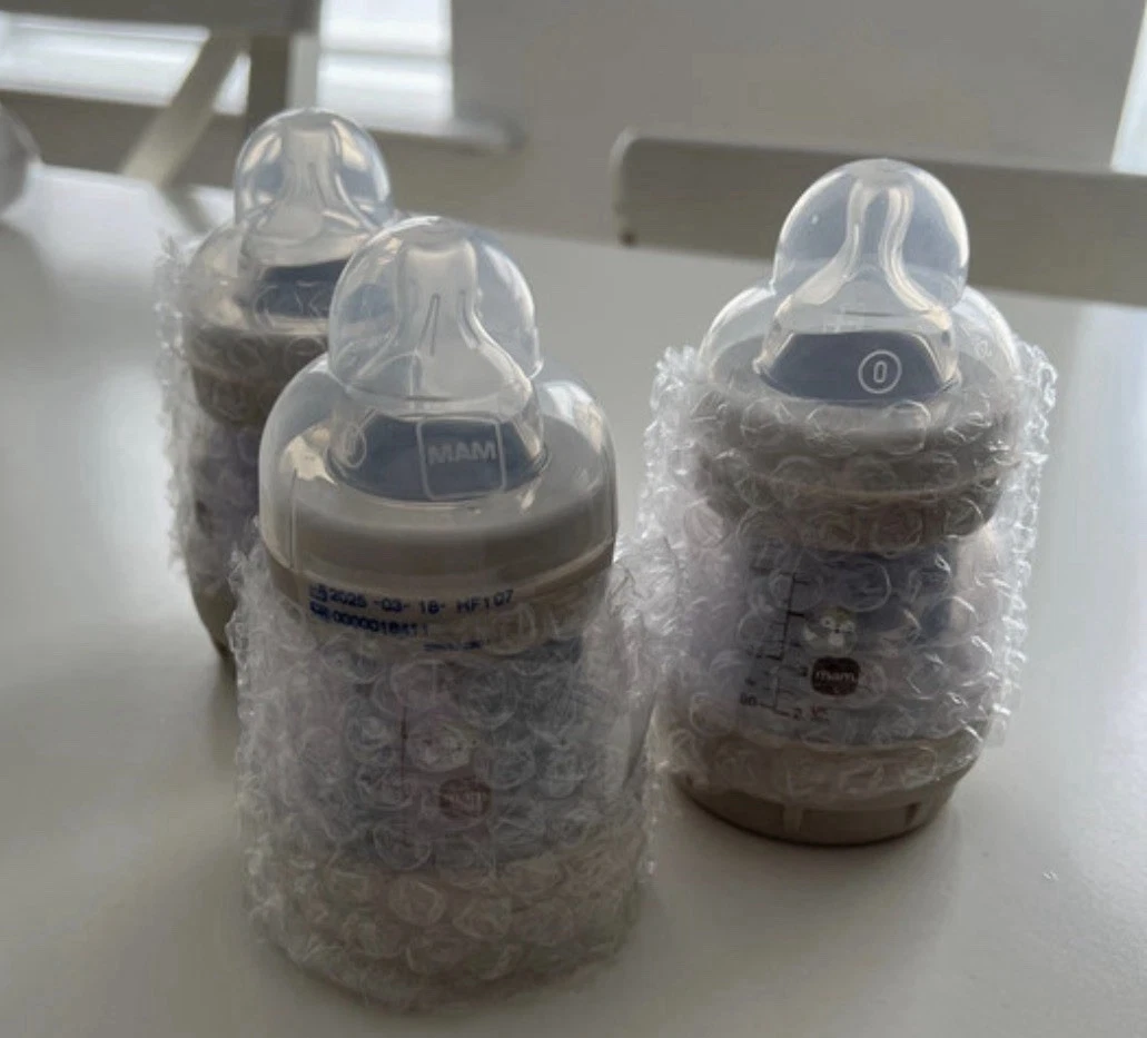 3 Mam New Bottles 130 Ml With Teats And 3 Dummies