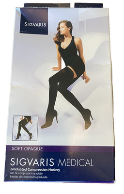 Sigvaris Medical Graduated Compression Stockings 842nllw35 Size LL Nude Thigh Hi