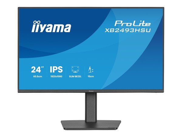 Iiyama Prolite XB2493HSU-B1, Led-Monitor 60.5 Cm (23.8 Zoll), Schwarz (Matt), Fu-image