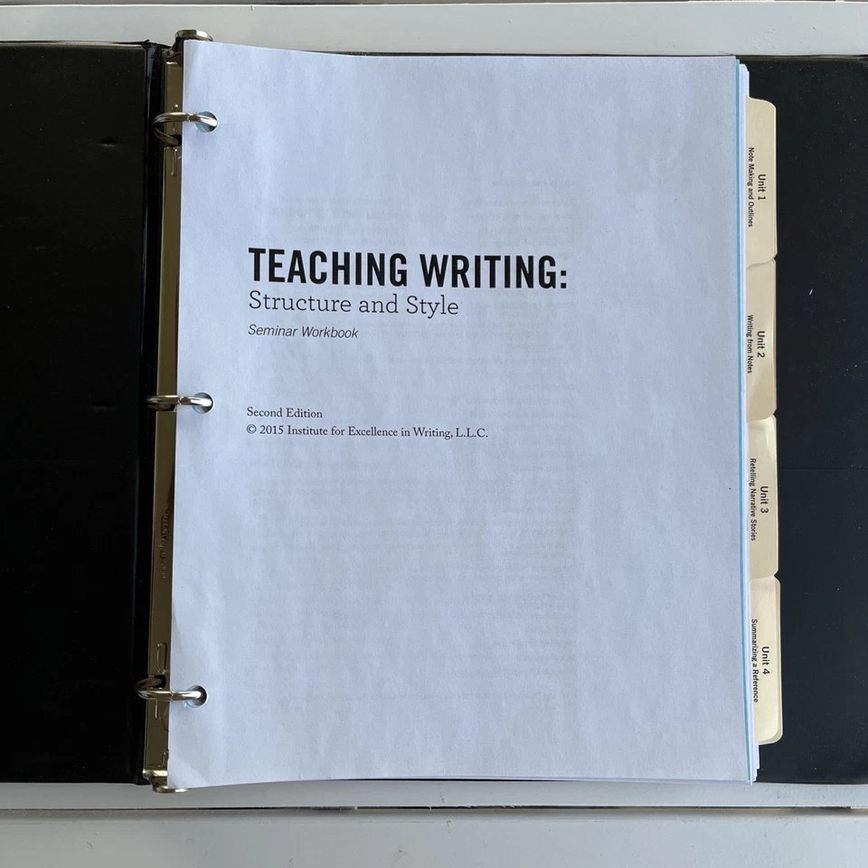 Teaching Writing: Structure and Style Seminar and by Andrew Pudewa NO DVD's - Image 4 of 4