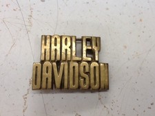 Harley-Davidson Solid Brass Belt Buckle Baron Buckle 1978 Taiwan R.O.C. 4448