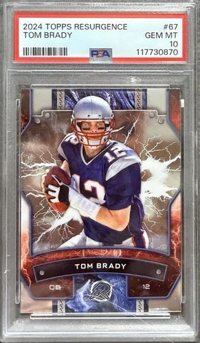 2024 RESURGENCE ~ TOM BRADY ~  SURGE REFRACTOR SP ~ NEW ENGLAND PATRIOTS PSA 10