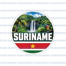 Suriname Vinyl Decal Sticker Country Travel Souvenir A