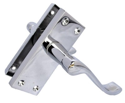 Chrom Rolltürgriffe Victorian Scroll Latch Griff Silber 6er Pack