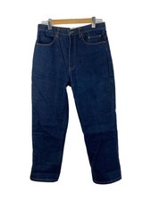 KUSHITANI Straight Pants, Size 34, Denim, IDG (Indigo), Solid Color, EX-1701-200