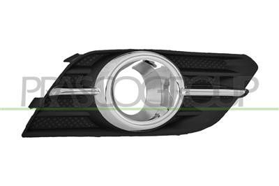 Grille droite avec antibrouillard et moulure chromée pour Opel Mokka 2013-2016