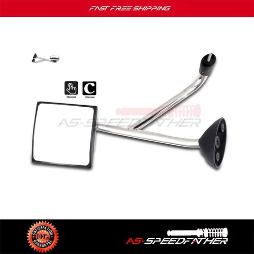 For INTERNATIONAL Passenger Side Chrome Hood Manual Mirror ASSEMBLY