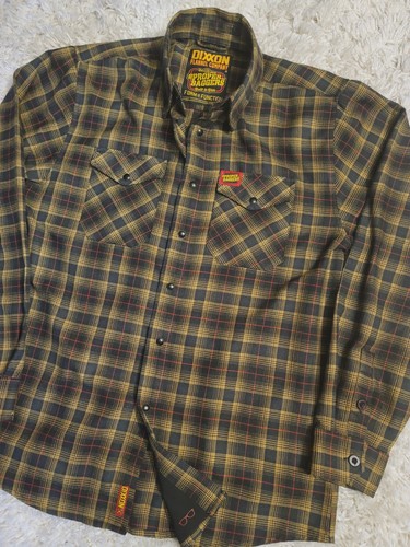 Dixxon Flannel Proper Baggers Pearl Snap Shirt Herren MEDIUM schwarz gelb kariert - Bild 3 von 6