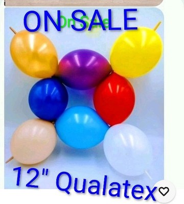 Qualatex 6'' (300) & 12''(700) Q-Links U-Pic Colors total = (1000) in description