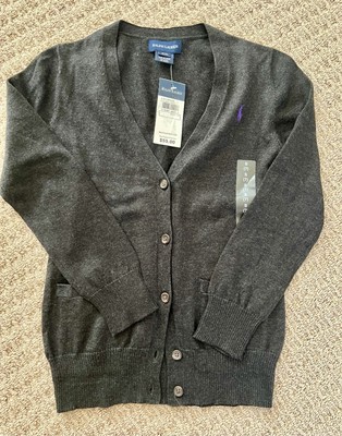 Polo Ralph Lauren Kids Cardigan Long Sleeve Gray Color Size S (7)