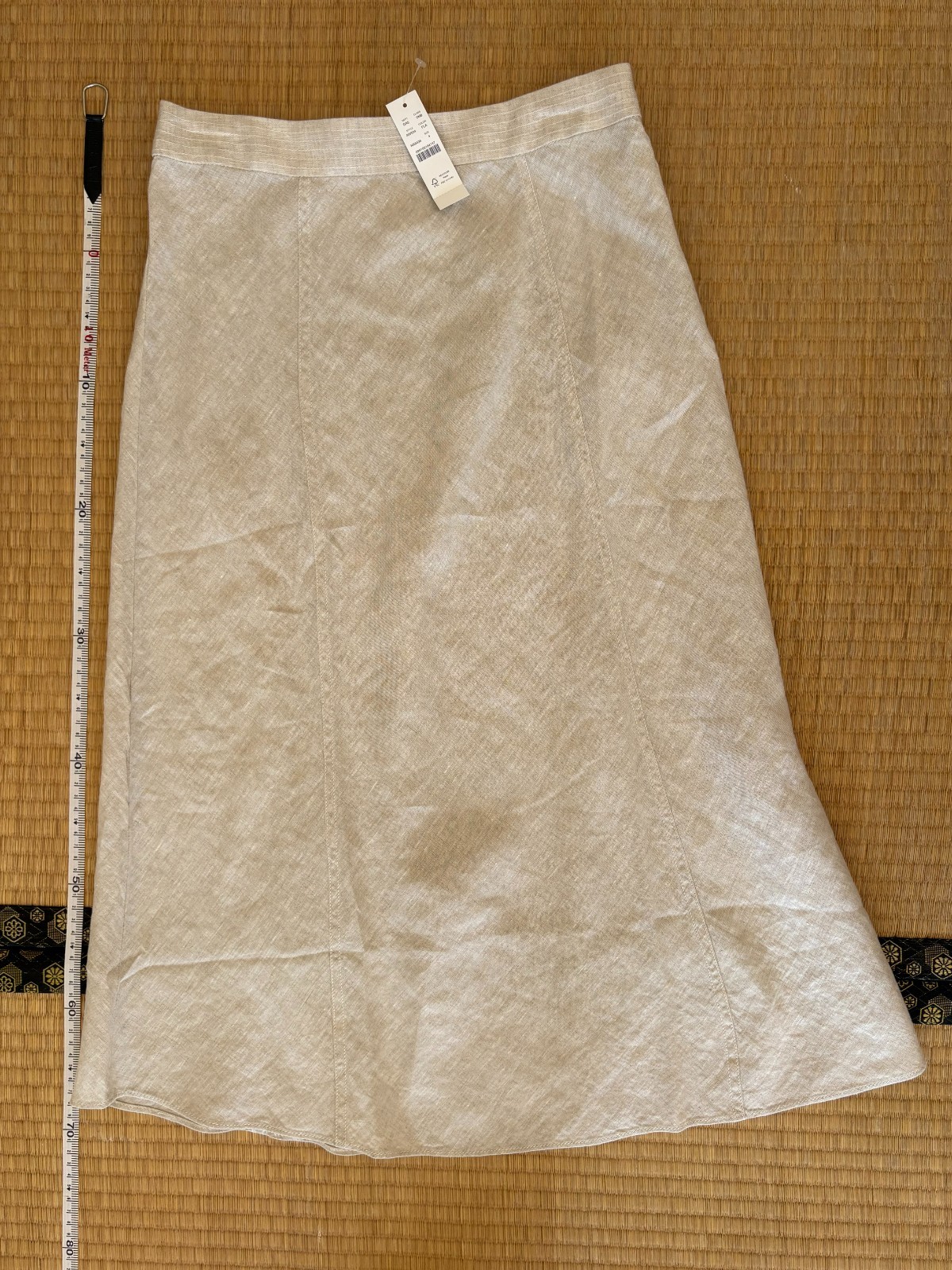 NWT J. Crew Skirt in Linen Flax Color Size 4 New with Tag 100% Linen