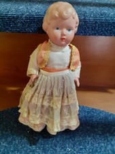 Vintage Celluliod Doll Traditional Dress 25cms High Moveable Limbs Collectable
