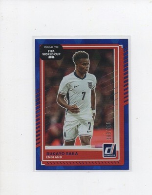 2025-26 Donruss Road to FIFA World Cup 26 blue cubic 65 Bukayo Saka 163/205
