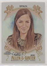 2021 Topps Allen & Ginter Chrome Refractor Sarah Spain #206 0c2