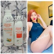 Advance Korean Skin Bright  Moisture Body Lotion  Exfoliating Shower Gel