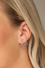 Paparazzi: Completely Surrounded - Silver Earrings