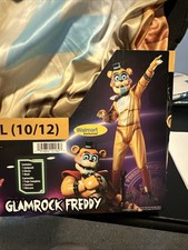 Halloween Costume Boys Glamrock Freddy Five Night Freddy  s Large 10-12 New