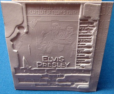 UNUSED 1958 KING CREOLE ELVIS PRESLEY MOVIE AD MAT MOLD
