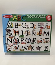 Melissa Doug ABC Extra Large Floor Puzzle 24 Piece. Ages 3 Years and Up.