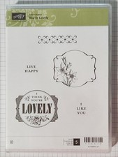 Stampin' Up Retired You're Lovely Stamp Set - USED