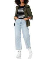 Amazon Essentials Damen Langarm-Pullover Rundhals ÜBergrößE Schwarz Grau Weiß