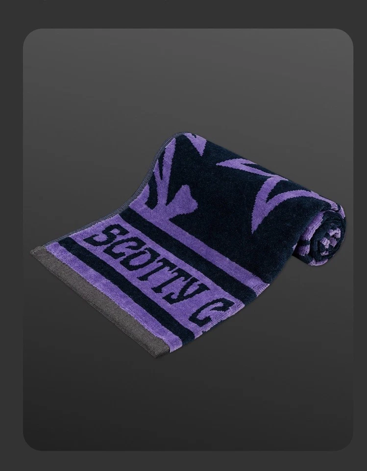 Toalla bufón Scotty Cameron Tour - púrpura/negro Halloween 2025 Foto 2 de 2