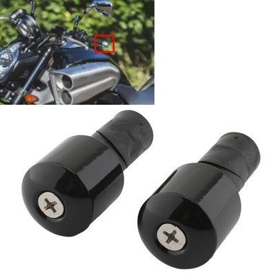 Schwarz Bar Ends Hand Grip Lenker End Kappen Für Yamaha VMAX 400 450 18mm 750