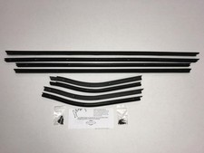Window Sweeps Weatherstrip For 1969-72 Olds Cutlass Convertible Black Front Rear