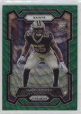 2023 Panini Prizm Rookies Green Wave Prizm Isaiah Foskey #373 0kb5