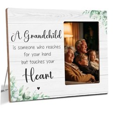 Grandparents Gifts from Granddaughter Grandson, Grandchild Touch Hearts Wooden