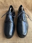 Chaussures derby homme PRADA en cuir noir bout uni pointure UK 9 || US 10